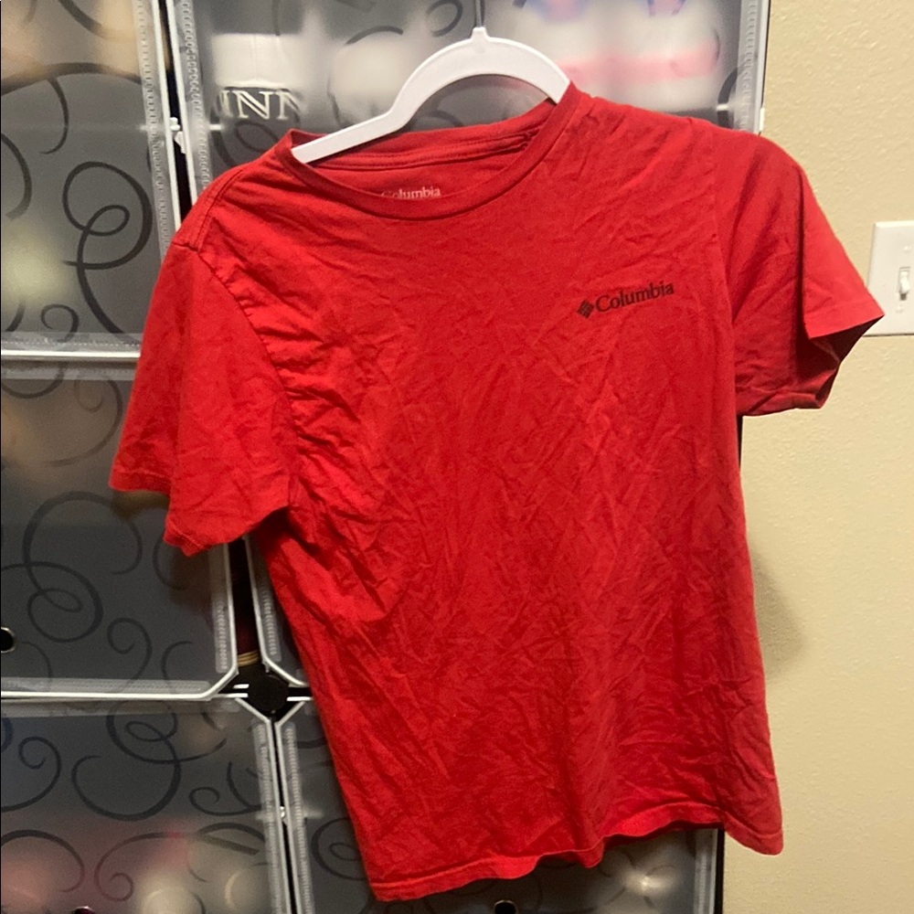 Columbia Red Short Sleeve Tee